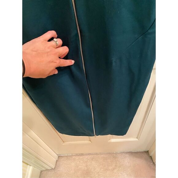 ZARA basic green bodycon dress back zipper - Picture 6 of 6